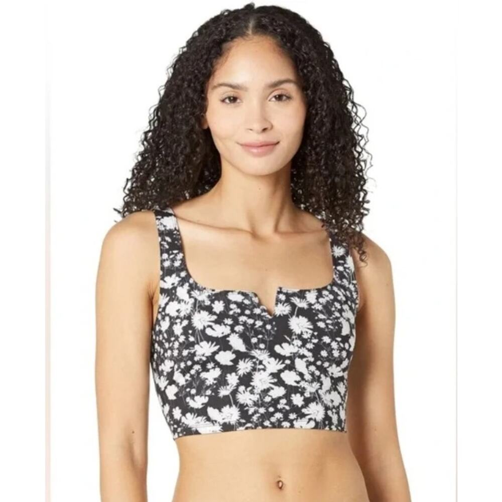 Free People Movement Tank Top Ashford Lose Control Black White Womens Medium
